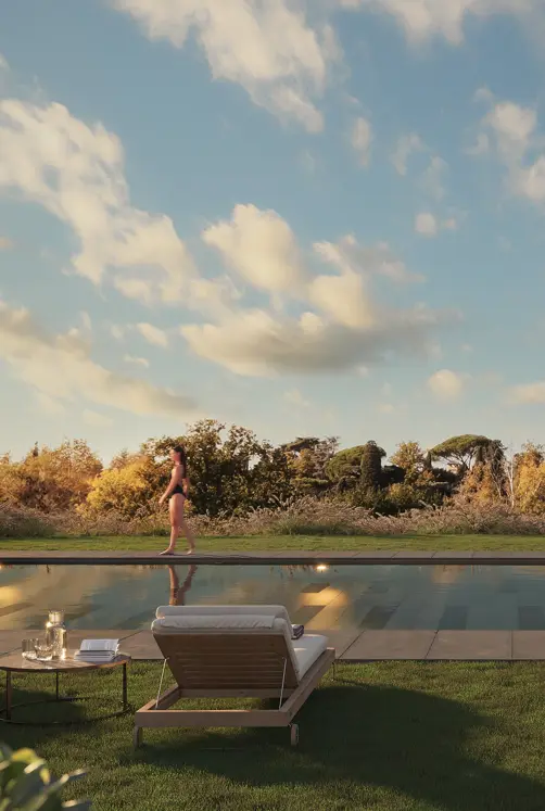 Borgo Pignano Luxury Hotel Florence BPF POOL SUNSET 02