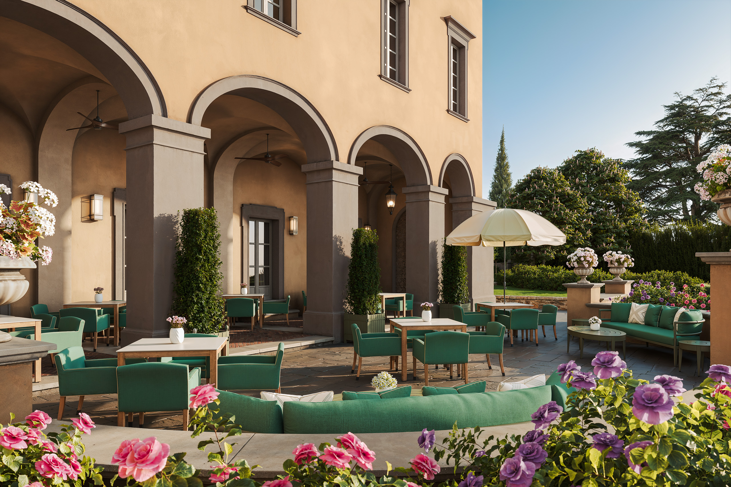 Borgo Pignano Luxury Hotel Florence BPF TERRACE LOGGIA