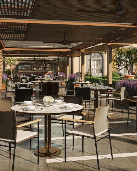 Borgo Pignano Luxury Hotel Florence BPF SUMMER RESTAURANT 02 SUNSET