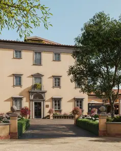Borgo Pignano Luxury Hotel Florence BPF VILLA INGRESSO SUNSET