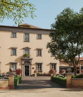 Borgo Pignano Luxury Hotel Florence BPF VILLA INGRESSO SUNSET